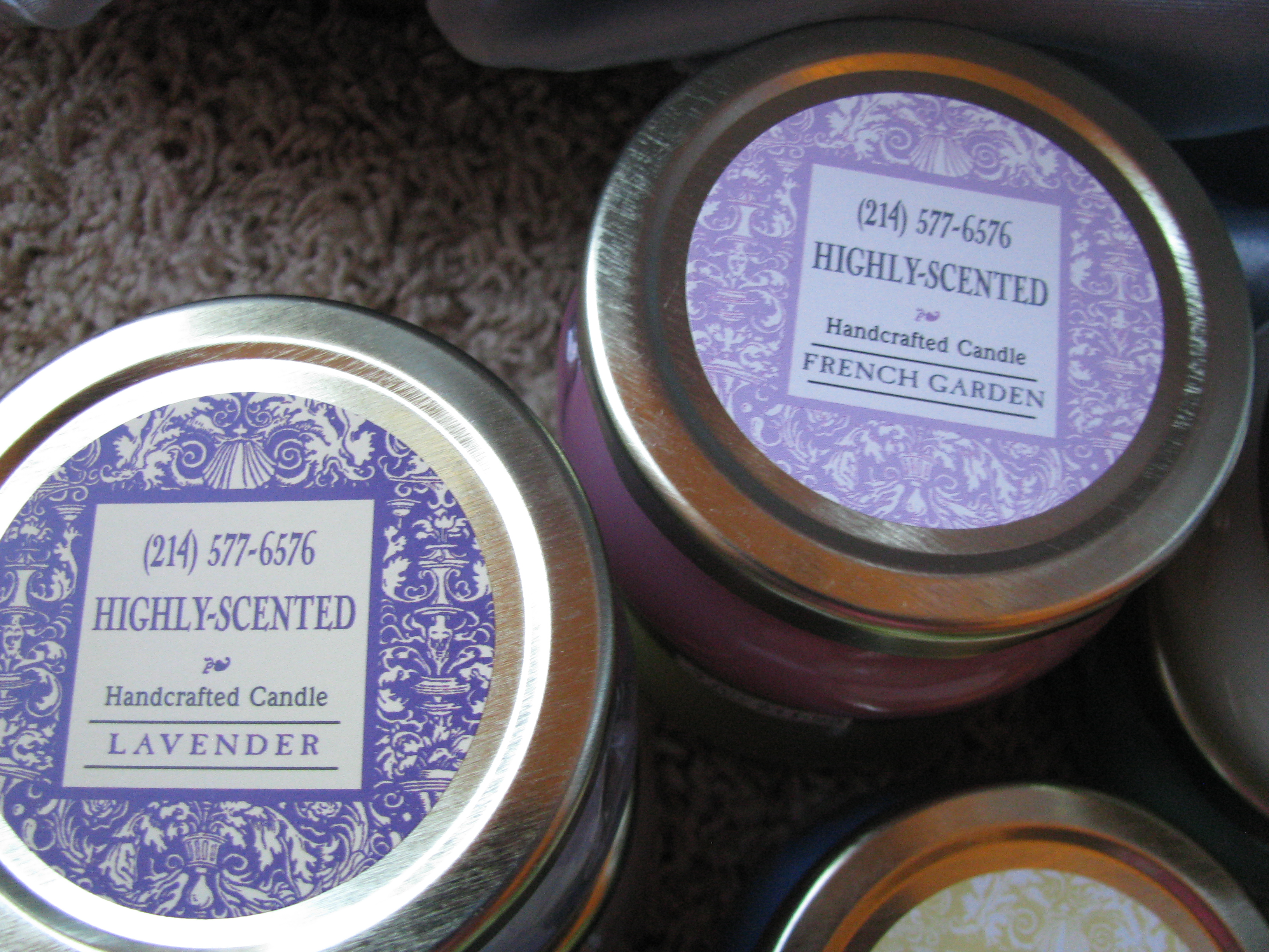 2ea Highly Scented Candles 6oz Tureen Jars Labels Choice Of Scent on Luulla